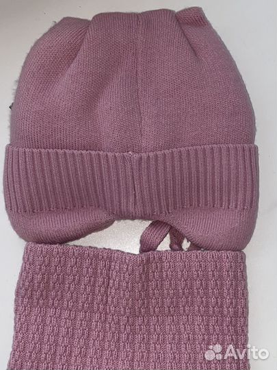 Комплект шапка, шарф