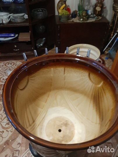 Горшок для цветов.керамика большой объем 40 -50 л