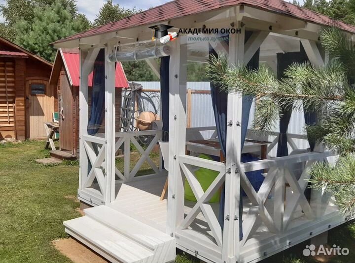 Мягкие Гибкие пвх окна для беседки