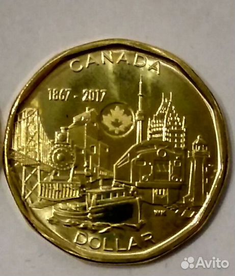 1 доллар Канада 2017 юбилей Елизавета 2
