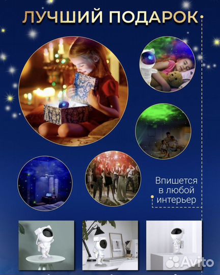 Ночник-проектор звездное небо