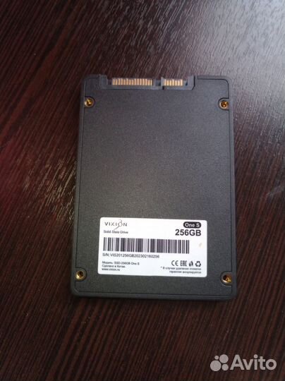 Внутренний SSD накопитель 256Gb 2.5