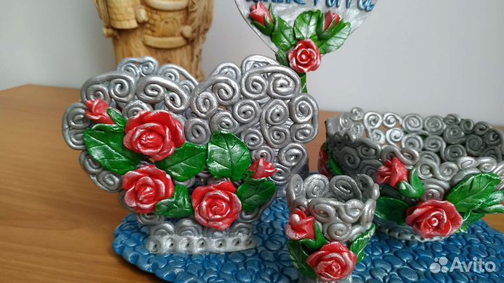 Кухонный набор с цветами