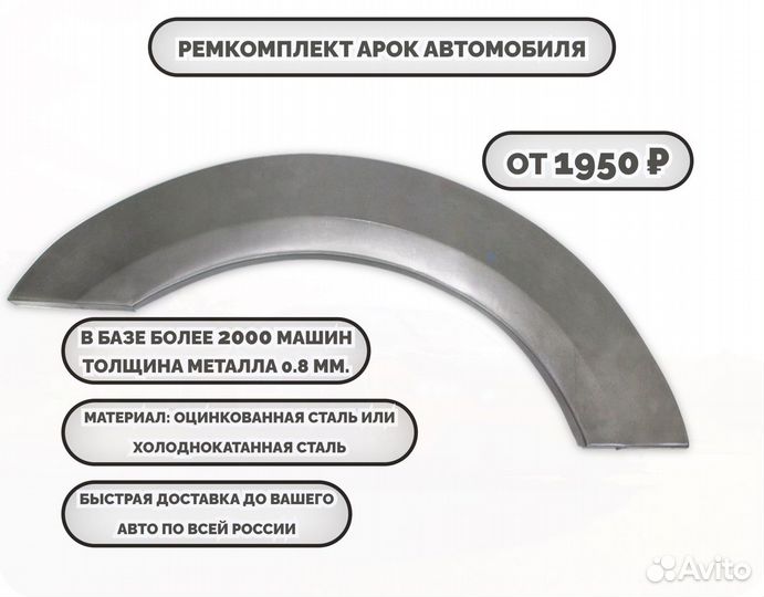 Ремонтные арки (ремкомплект) на автомобиль