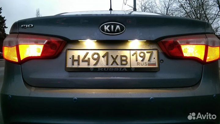 Подсветка номера Kia Rio Picanto Soul Hyundai i20