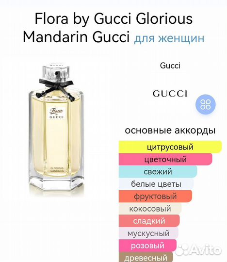 Туалетная вода Flora by Gucci Glorious Mandarin