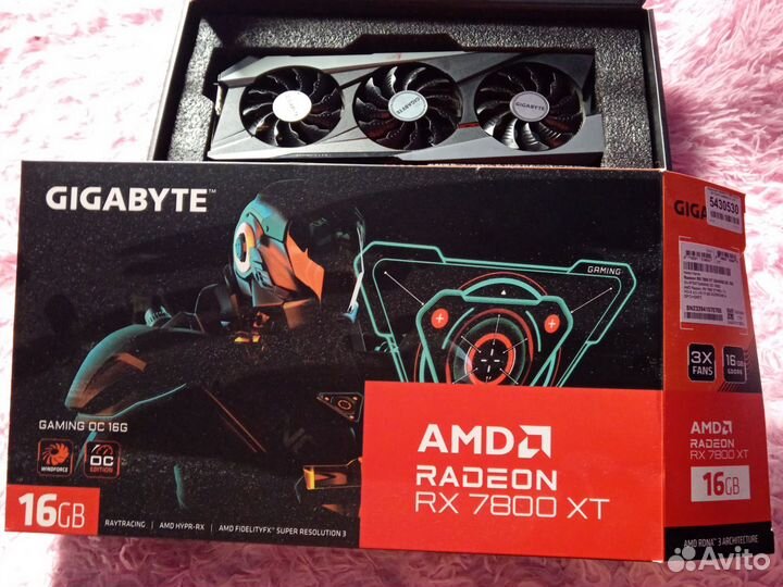 Видеокарта gigabyte AMD Radeon RX 7800 XT