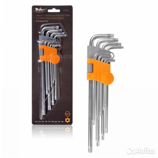 Airline AT-9-21 Набор Г-образных ключей torx с отв