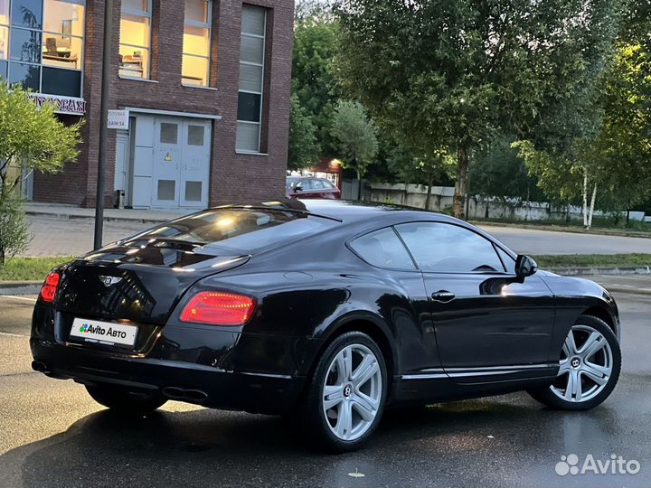 Bentley Continental GT 4.0 AT, 2012, 86 000 км