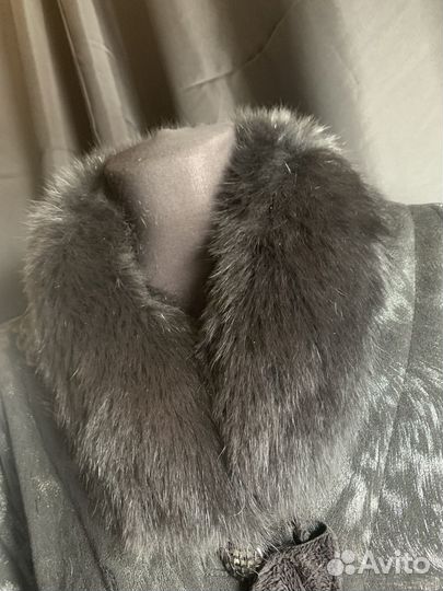 Демисезонняя дубленка женская 58 60