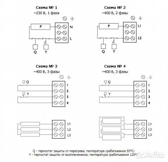 Электрический нагреватель pbec 200/6,0