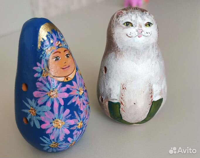 Игрушка глиняная свистулька