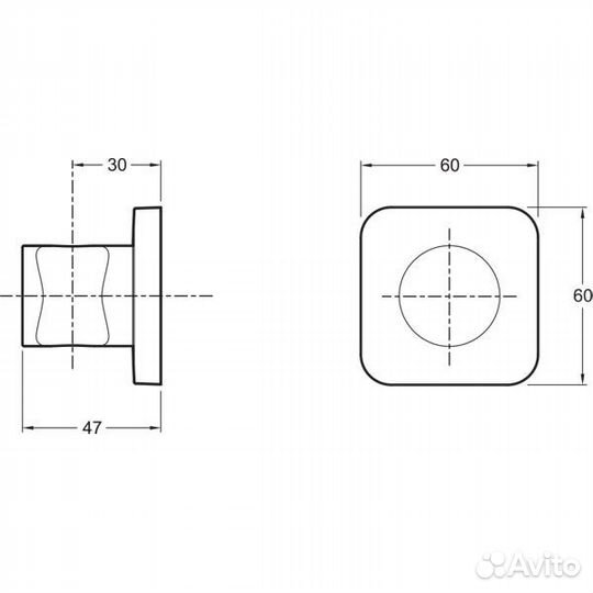 Держатель для душа Jacob Delafon modulo 8464D-CP
