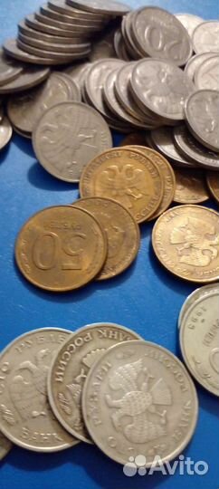 Монеты 1, 5, 10, 20, 50, 100 р 1992-1993 год