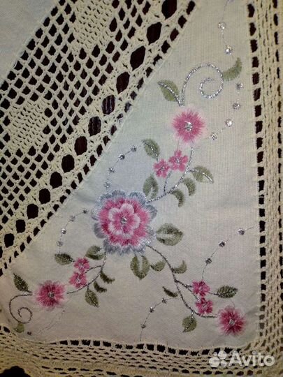 Скатерть лен ручная работа