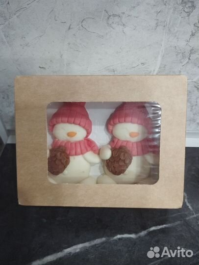 Шоколадный снеговичок