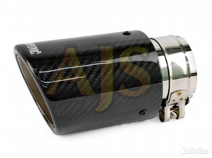 Насадка на глушитель Akrapovic style карбон 63/89 матовый