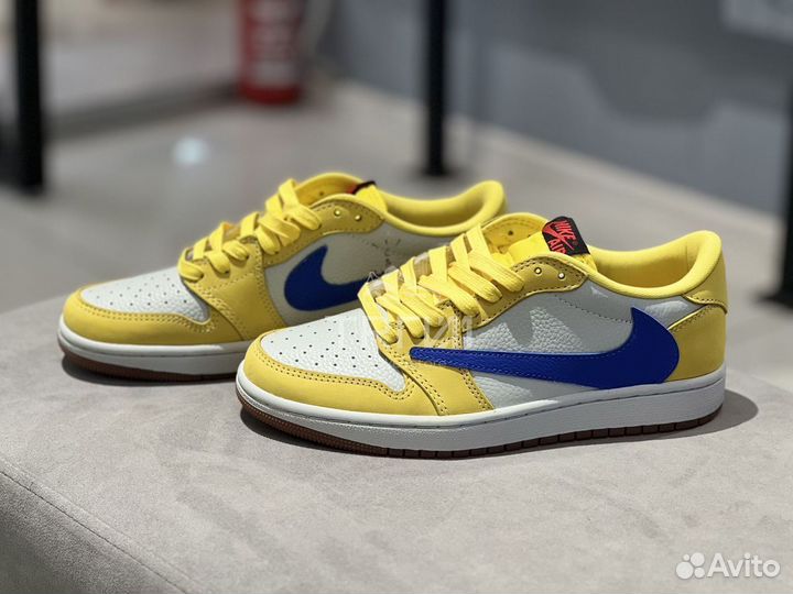 Кроссовки Air Jordan 1 Low Travis Scott Canary