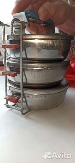 Контейнеры герметичные для еды нерж. СССР