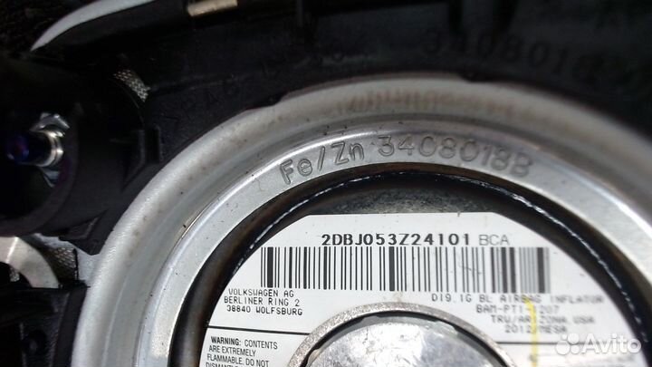 Подушка безопасности водителя Volkswagen Jetta 6, 2015