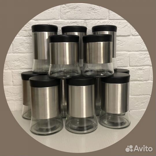 13 банок для сыпучих продуктов