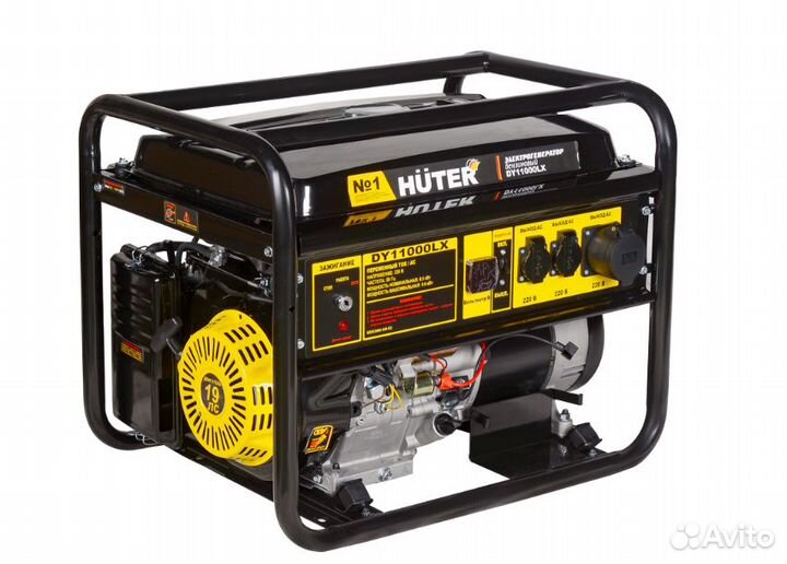 Электрогенератор бензиновый Huter DY11000LX электр