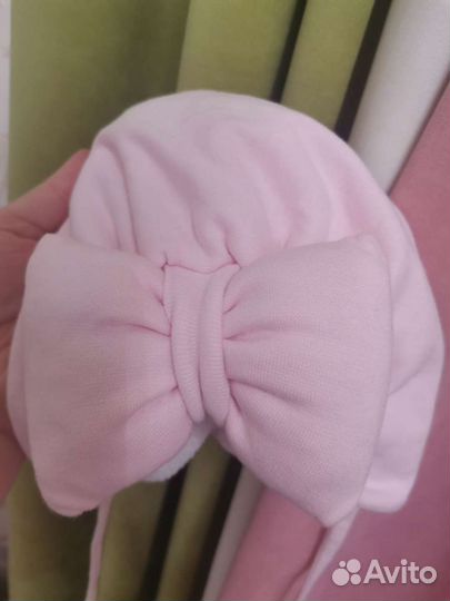 Шапки детские зимние, демисезонные, тюрбаны для де