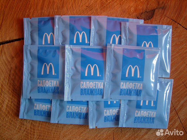 Влажные салфетки McDonald's
