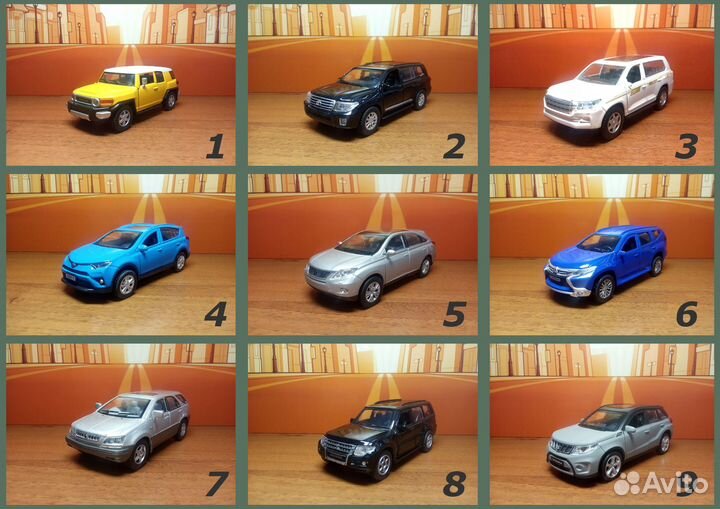 Модели авто Toyota, Mitsubishi, Lexus, Suzuki