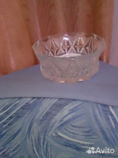 Хрустальная ваза для фруктов новая
