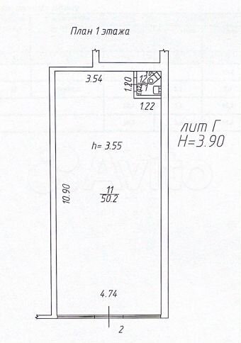 Торговая площадь, 51.3 м²