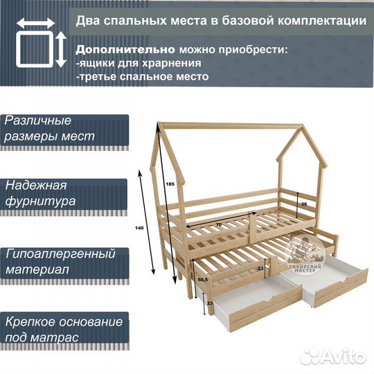 Двухъярусная детская кровать крепче IKEA