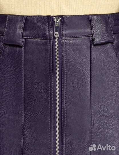 Пальто из эко кожи, юбка