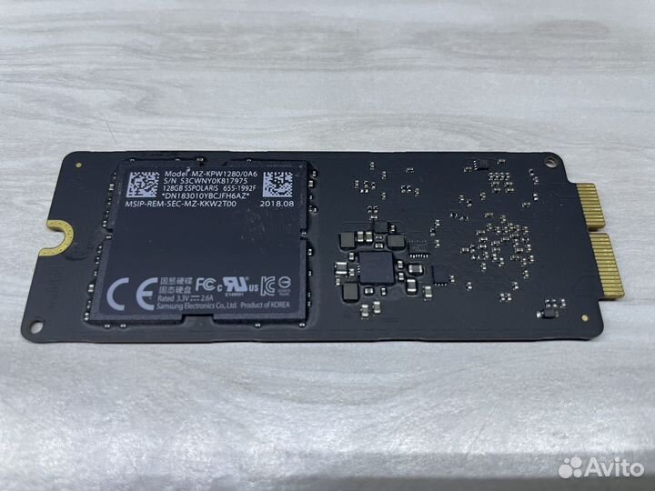 Apple ssd 128 gb MZ-KPW1280/0A6