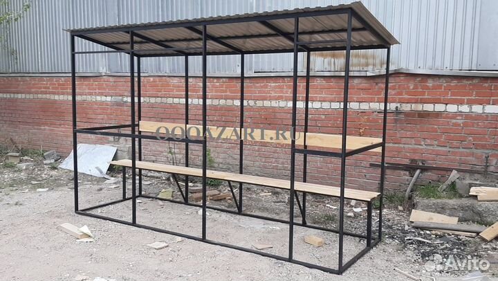 Навес. Курилка. Лавка. Беседка