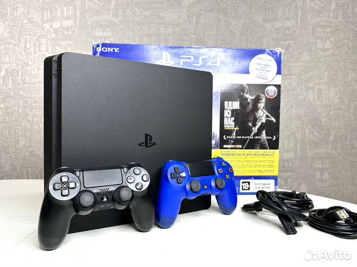 Sony playstation 4 slim 1tb с играми