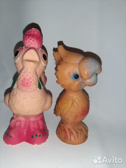 Резиновые игрушки пищалки СССР