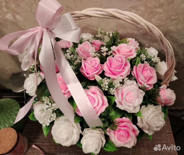 Букеты цветов из мыла