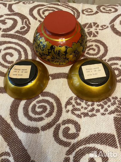 Набор чашек Хохлома Винтаж СССР