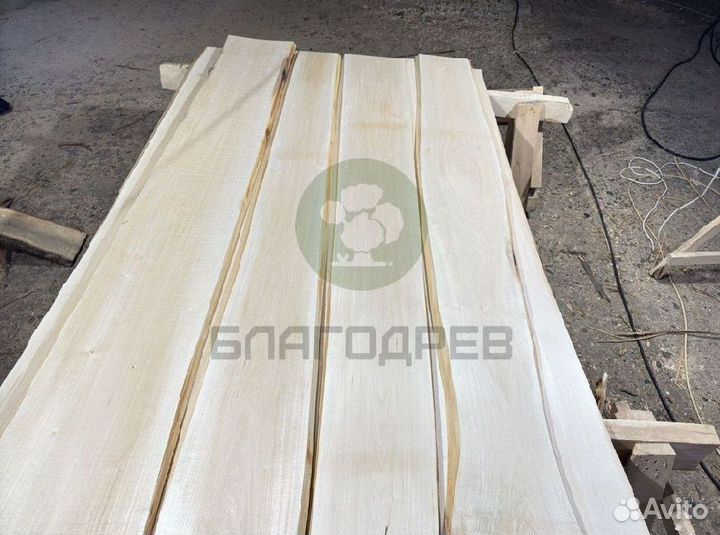 Доска необрезная липа опт