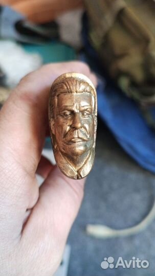 Ножи дамасская сталь с изображением Сталина