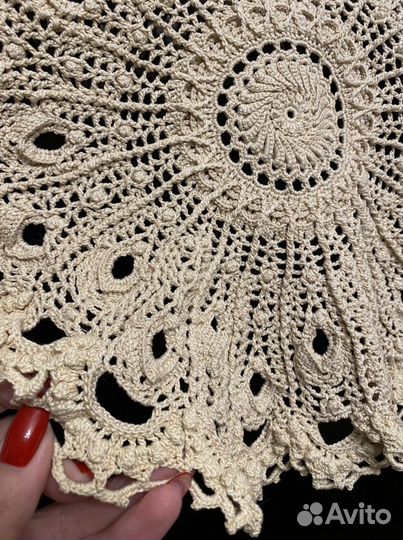 Салфетки вязаные крючком 35 см