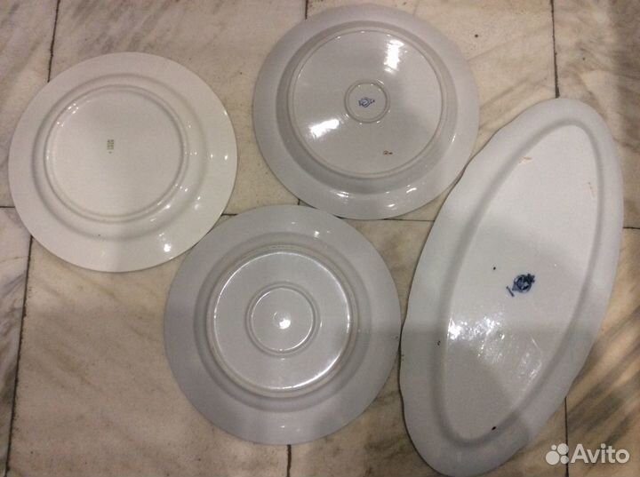 Большие фарфоровые блюда СССР