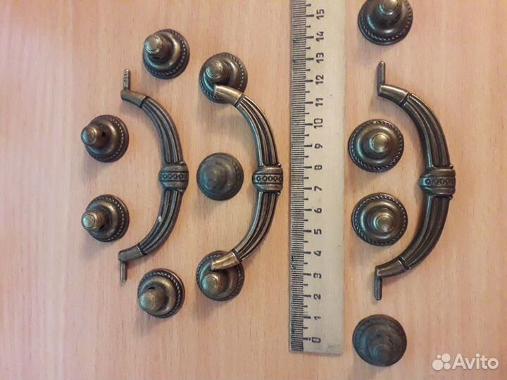 Ручки мебельные под старину античная бронза