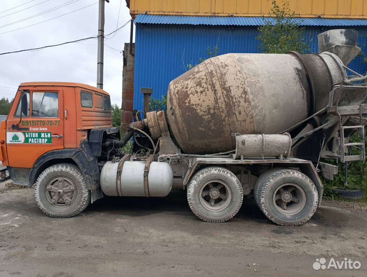 Автобетоносмеситель КАМАЗ 55111, 1989