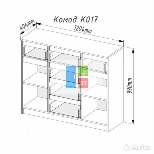 Комод белый
