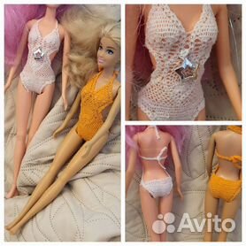 Как сшить купальник для куклы барби своими руками,выкройка,How to sew a swimsuit for dolls