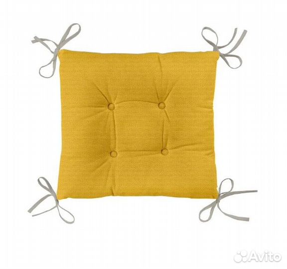 Подушка на стул 40x40 см на завязках