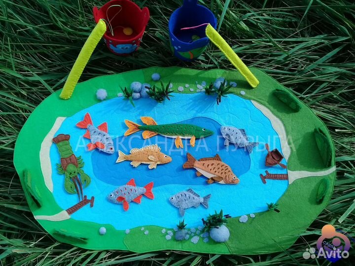 Игра рыбалка из фетра
