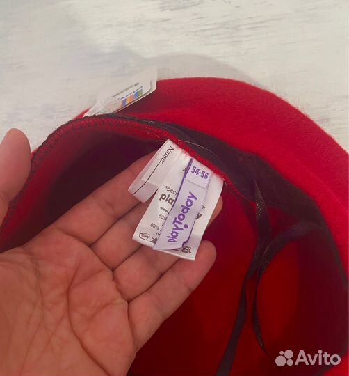 Малиновый берет Playtoday р-р 54-56